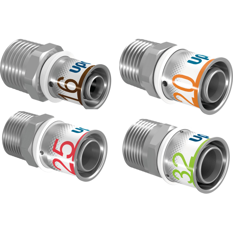 Uponor S-press - Rechte puntstuk koppeling alle maten